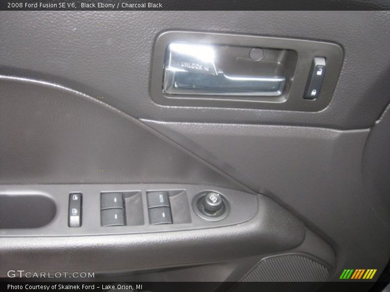 Black Ebony / Charcoal Black 2008 Ford Fusion SE V6