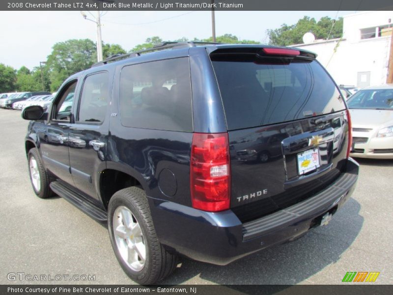 Dark Blue Metallic / Light Titanium/Dark Titanium 2008 Chevrolet Tahoe LTZ 4x4