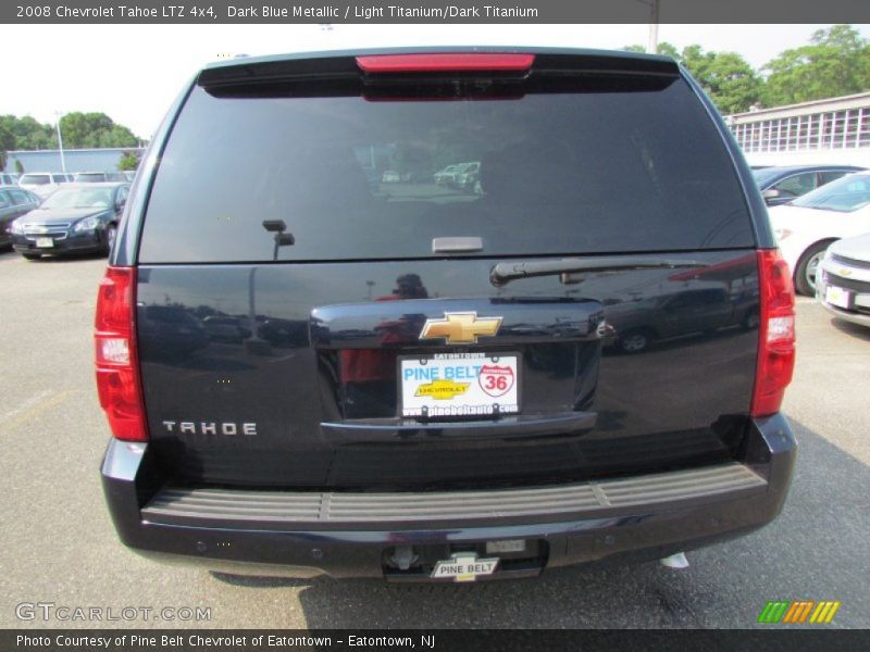 Dark Blue Metallic / Light Titanium/Dark Titanium 2008 Chevrolet Tahoe LTZ 4x4
