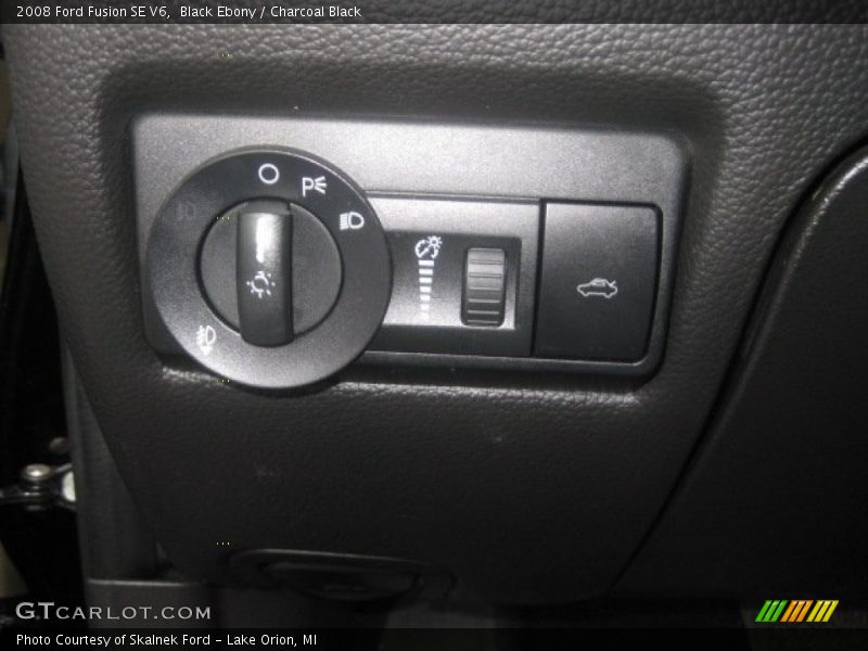 Black Ebony / Charcoal Black 2008 Ford Fusion SE V6