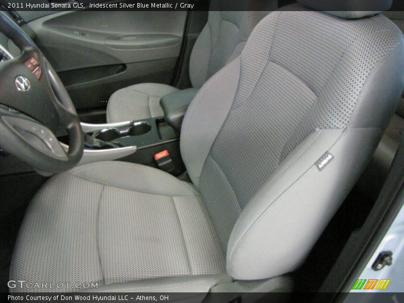 Iridescent Silver Blue Metallic / Gray 2011 Hyundai Sonata GLS