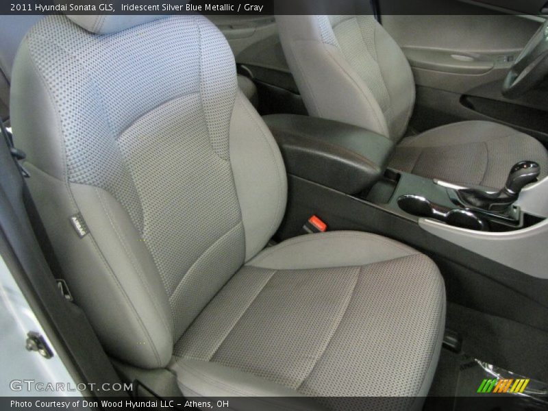 Iridescent Silver Blue Metallic / Gray 2011 Hyundai Sonata GLS