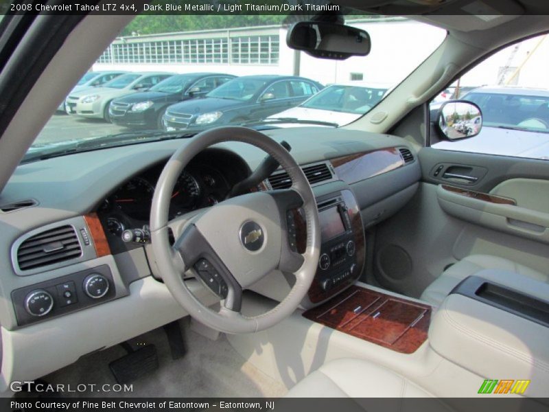 Dark Blue Metallic / Light Titanium/Dark Titanium 2008 Chevrolet Tahoe LTZ 4x4