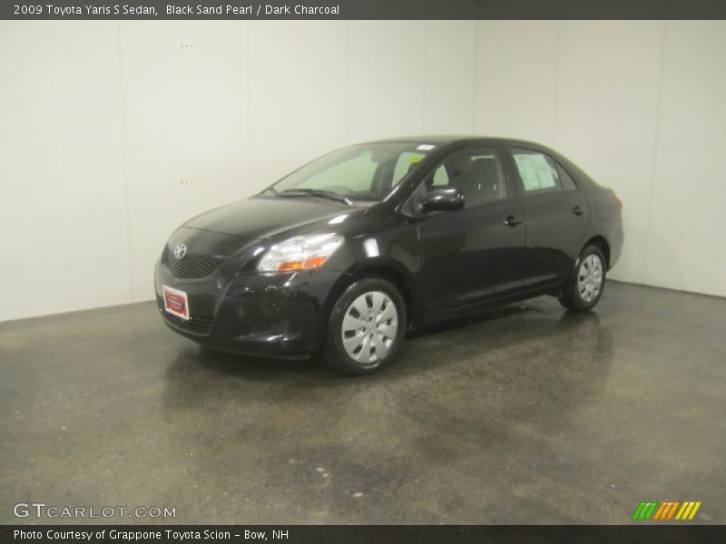 Black Sand Pearl / Dark Charcoal 2009 Toyota Yaris S Sedan