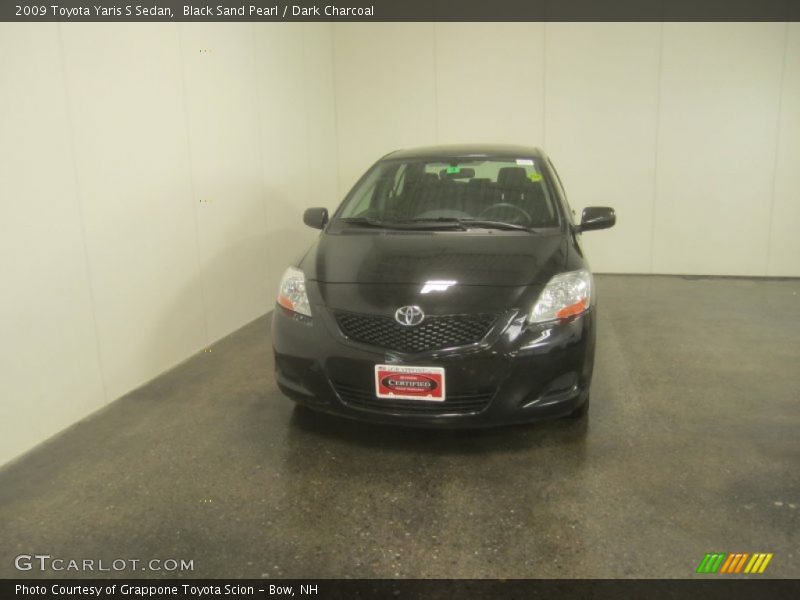 Black Sand Pearl / Dark Charcoal 2009 Toyota Yaris S Sedan