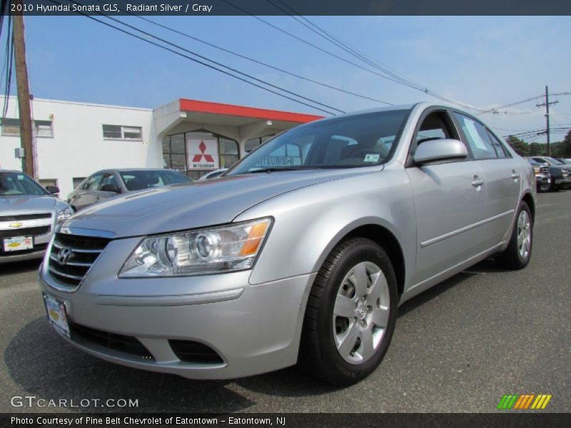 Radiant Silver / Gray 2010 Hyundai Sonata GLS