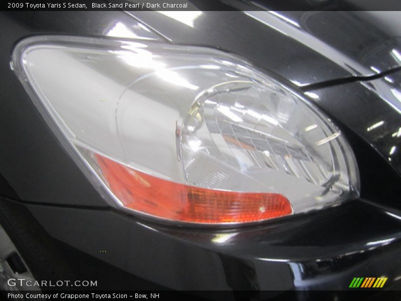 Black Sand Pearl / Dark Charcoal 2009 Toyota Yaris S Sedan