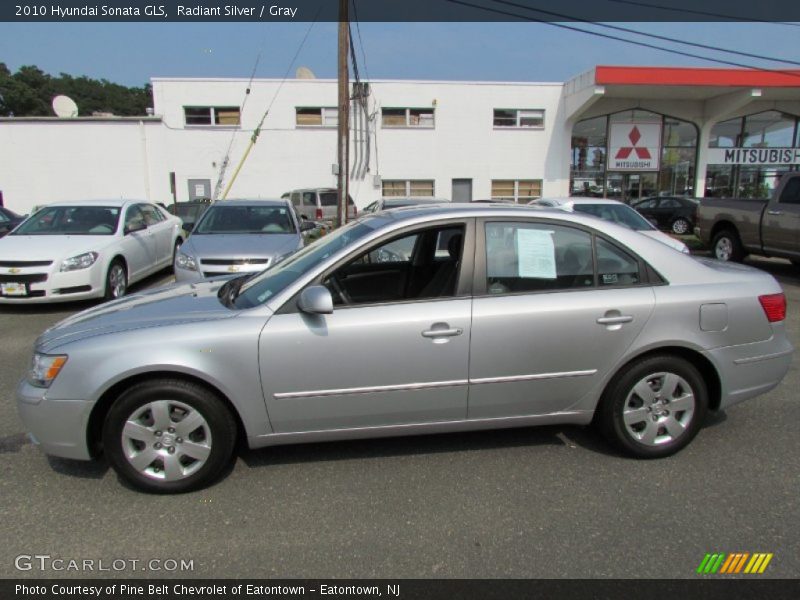 Radiant Silver / Gray 2010 Hyundai Sonata GLS