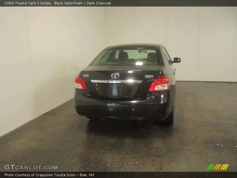 Black Sand Pearl / Dark Charcoal 2009 Toyota Yaris S Sedan
