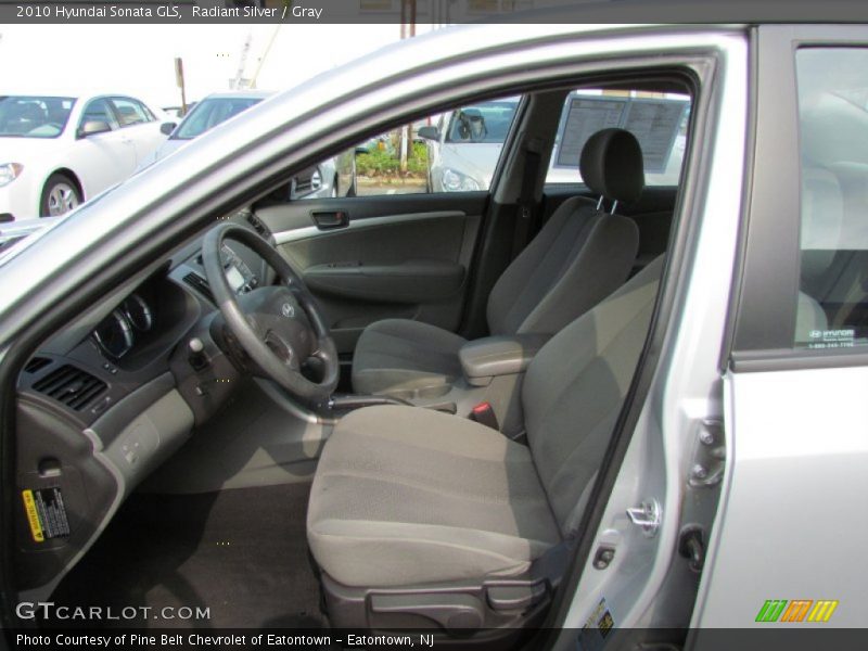 Radiant Silver / Gray 2010 Hyundai Sonata GLS