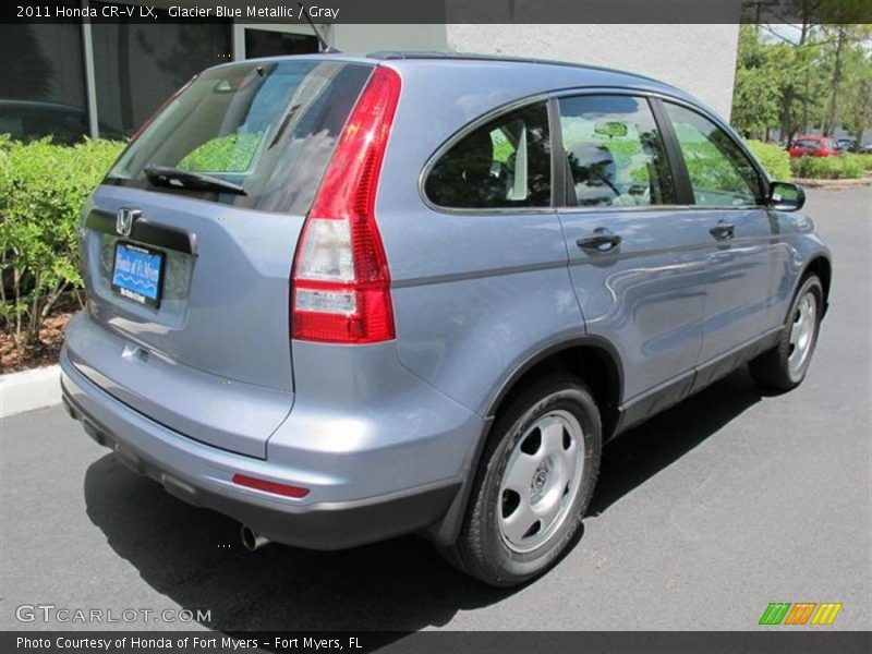 Glacier Blue Metallic / Gray 2011 Honda CR-V LX