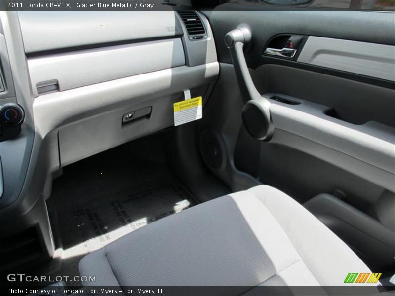 Glacier Blue Metallic / Gray 2011 Honda CR-V LX