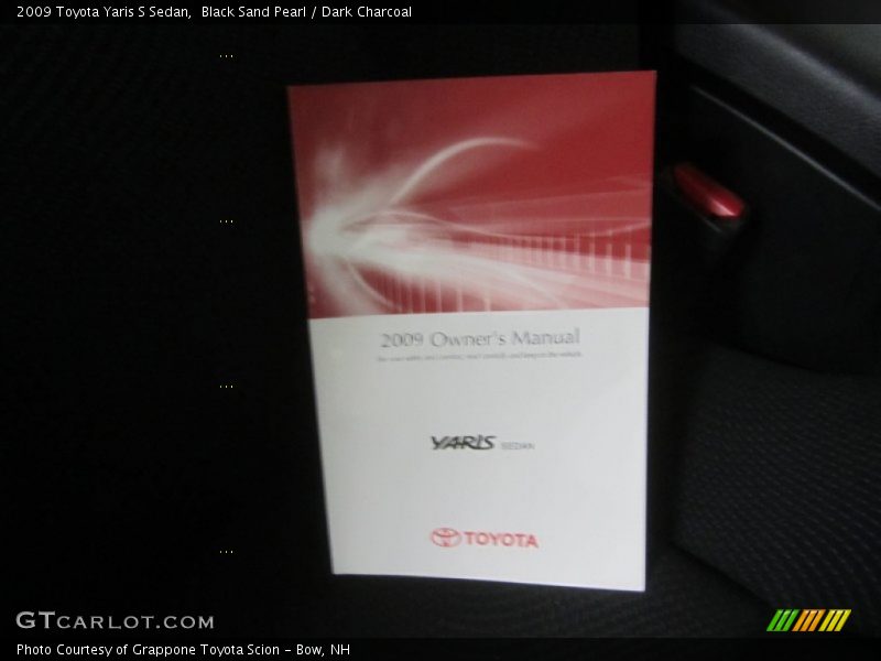 Black Sand Pearl / Dark Charcoal 2009 Toyota Yaris S Sedan