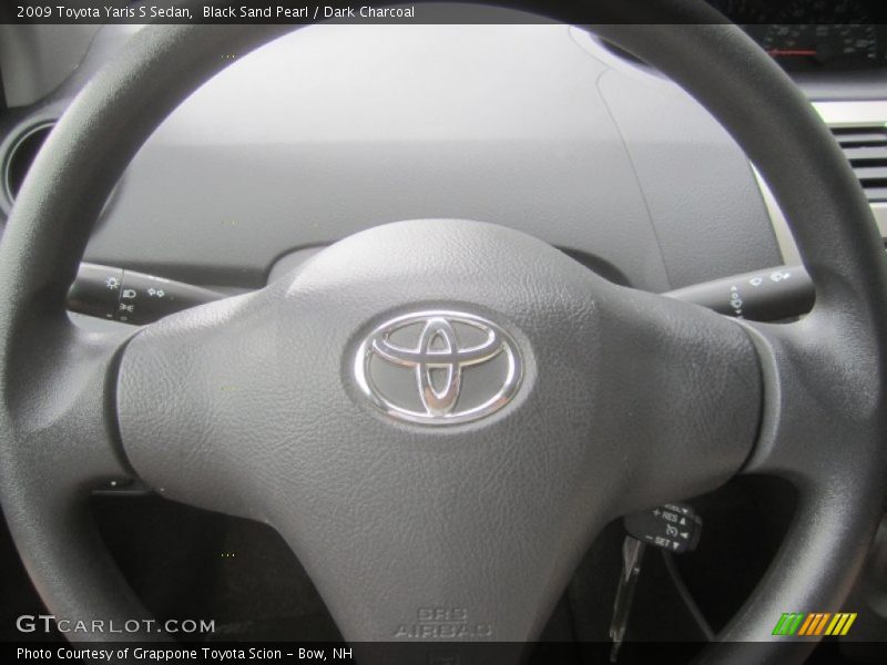 Black Sand Pearl / Dark Charcoal 2009 Toyota Yaris S Sedan