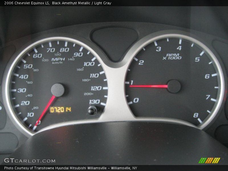 Black Amethyst Metallic / Light Gray 2006 Chevrolet Equinox LS