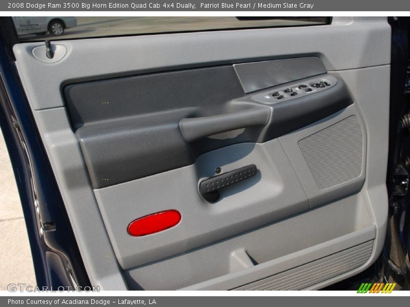 Patriot Blue Pearl / Medium Slate Gray 2008 Dodge Ram 3500 Big Horn Edition Quad Cab 4x4 Dually