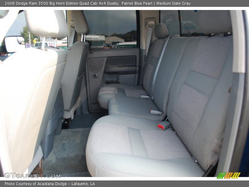 Patriot Blue Pearl / Medium Slate Gray 2008 Dodge Ram 3500 Big Horn Edition Quad Cab 4x4 Dually