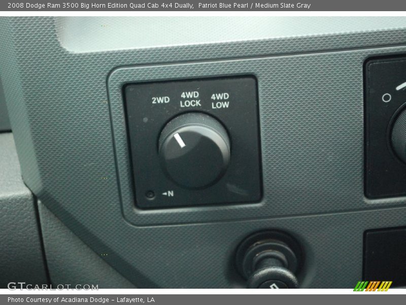 Patriot Blue Pearl / Medium Slate Gray 2008 Dodge Ram 3500 Big Horn Edition Quad Cab 4x4 Dually