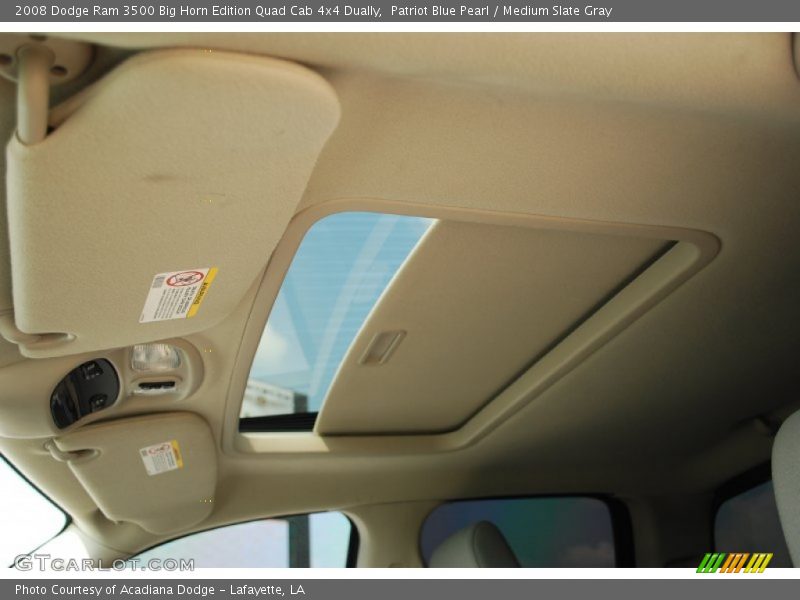 Patriot Blue Pearl / Medium Slate Gray 2008 Dodge Ram 3500 Big Horn Edition Quad Cab 4x4 Dually