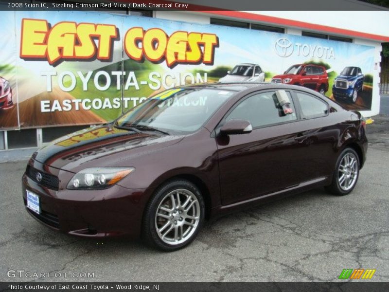 Sizzling Crimson Red Mica / Dark Charcoal Gray 2008 Scion tC