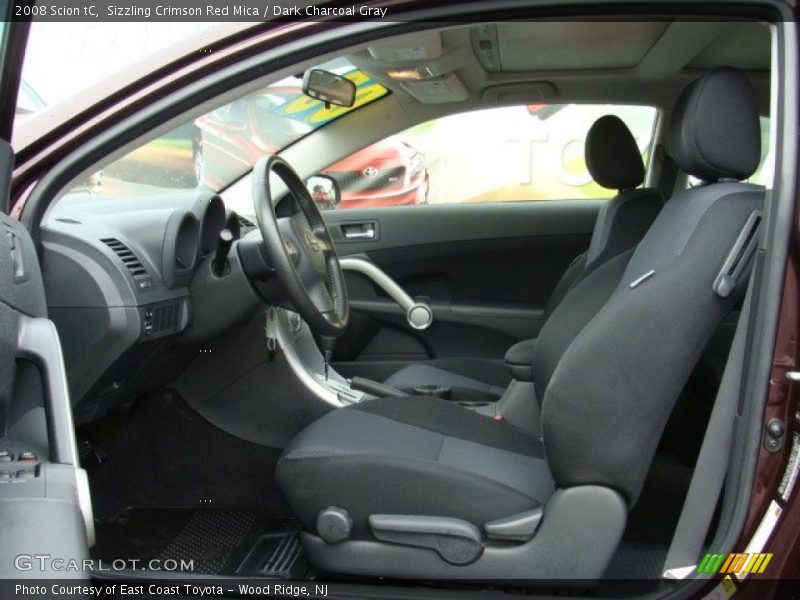 Sizzling Crimson Red Mica / Dark Charcoal Gray 2008 Scion tC