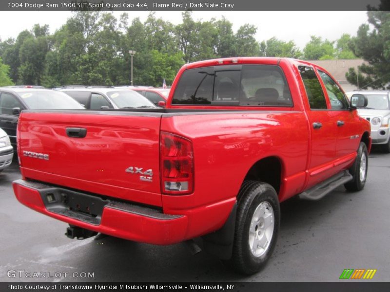 Flame Red / Dark Slate Gray 2004 Dodge Ram 1500 SLT Sport Quad Cab 4x4