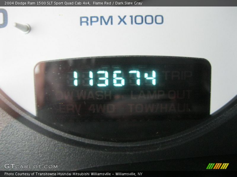 Flame Red / Dark Slate Gray 2004 Dodge Ram 1500 SLT Sport Quad Cab 4x4