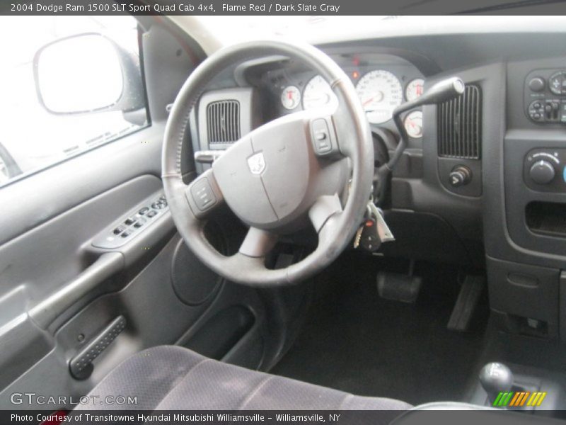 Flame Red / Dark Slate Gray 2004 Dodge Ram 1500 SLT Sport Quad Cab 4x4