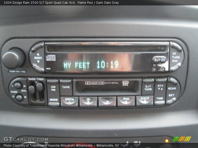 Flame Red / Dark Slate Gray 2004 Dodge Ram 1500 SLT Sport Quad Cab 4x4