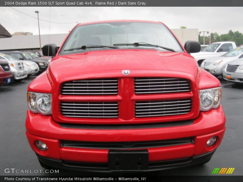 Flame Red / Dark Slate Gray 2004 Dodge Ram 1500 SLT Sport Quad Cab 4x4