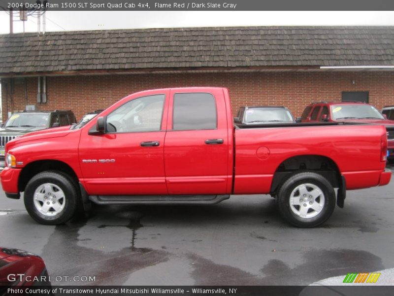 Flame Red / Dark Slate Gray 2004 Dodge Ram 1500 SLT Sport Quad Cab 4x4