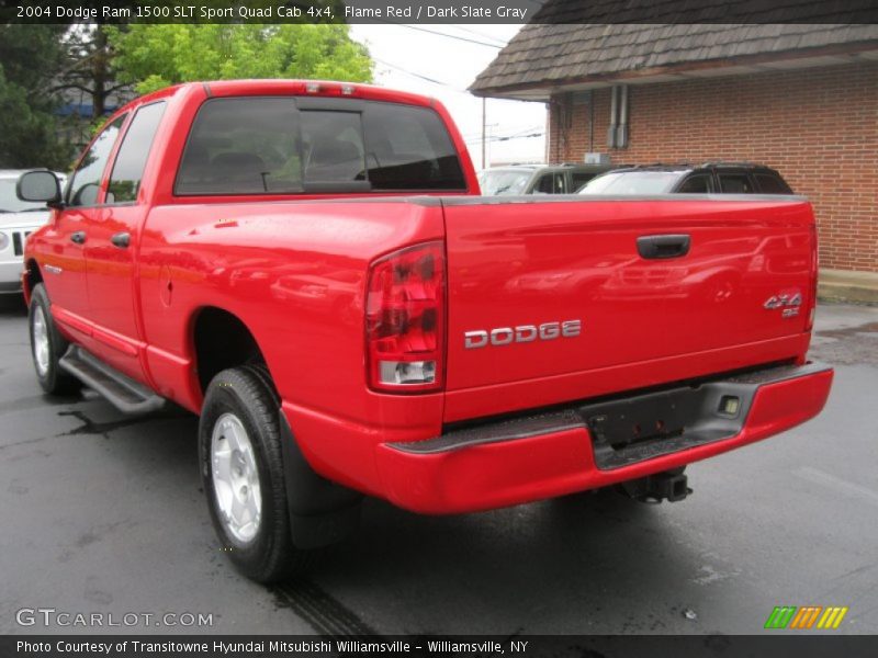 Flame Red / Dark Slate Gray 2004 Dodge Ram 1500 SLT Sport Quad Cab 4x4