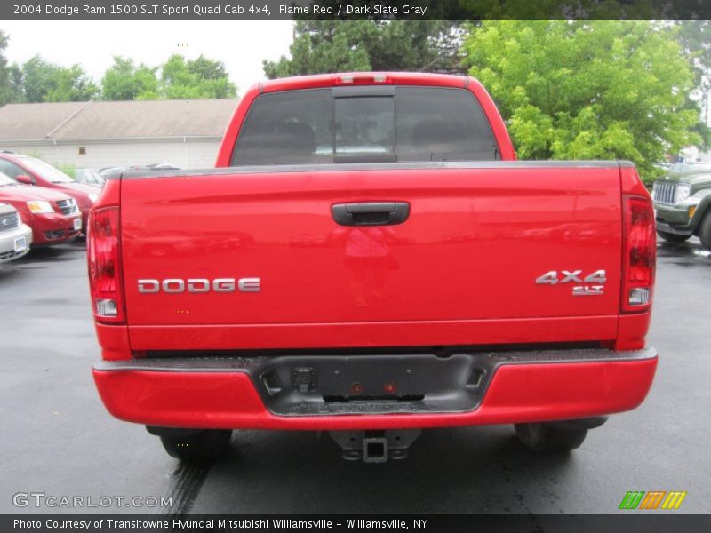 Flame Red / Dark Slate Gray 2004 Dodge Ram 1500 SLT Sport Quad Cab 4x4
