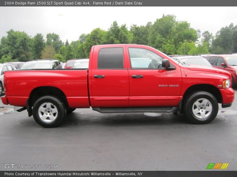 Flame Red / Dark Slate Gray 2004 Dodge Ram 1500 SLT Sport Quad Cab 4x4