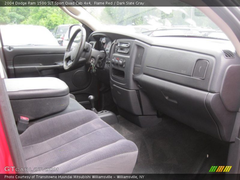 Flame Red / Dark Slate Gray 2004 Dodge Ram 1500 SLT Sport Quad Cab 4x4