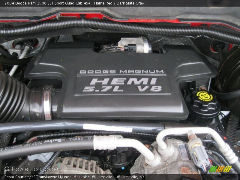 Flame Red / Dark Slate Gray 2004 Dodge Ram 1500 SLT Sport Quad Cab 4x4