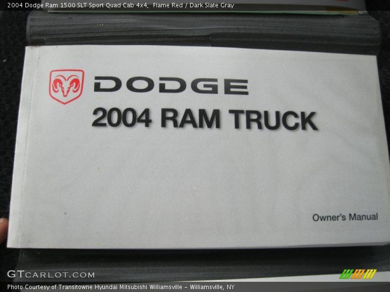 Flame Red / Dark Slate Gray 2004 Dodge Ram 1500 SLT Sport Quad Cab 4x4