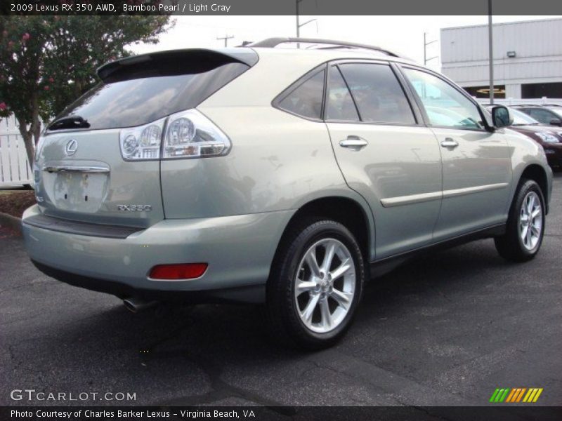 Bamboo Pearl / Light Gray 2009 Lexus RX 350 AWD