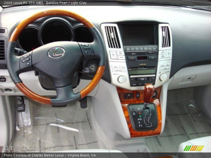 Bamboo Pearl / Light Gray 2009 Lexus RX 350 AWD