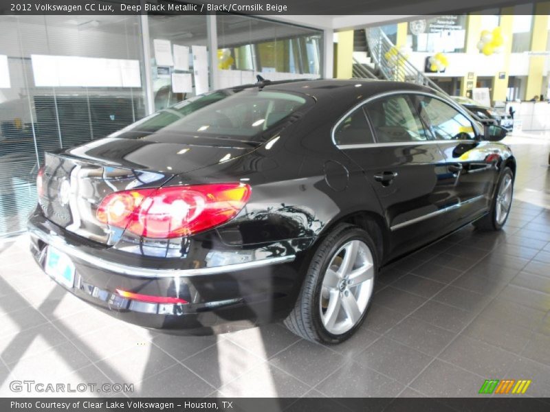 Deep Black Metallic / Black/Cornsilk Beige 2012 Volkswagen CC Lux