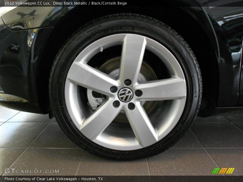 Deep Black Metallic / Black/Cornsilk Beige 2012 Volkswagen CC Lux