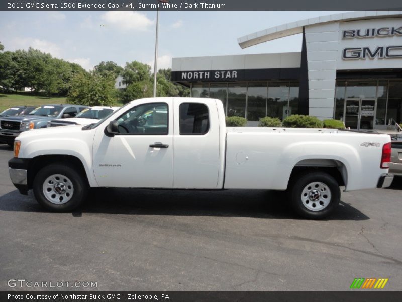 Summit White / Dark Titanium 2011 GMC Sierra 1500 Extended Cab 4x4