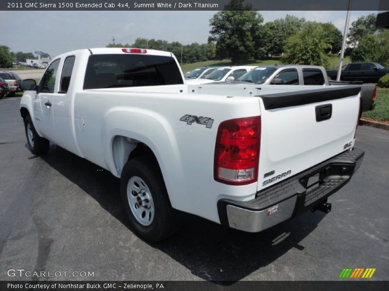 Summit White / Dark Titanium 2011 GMC Sierra 1500 Extended Cab 4x4