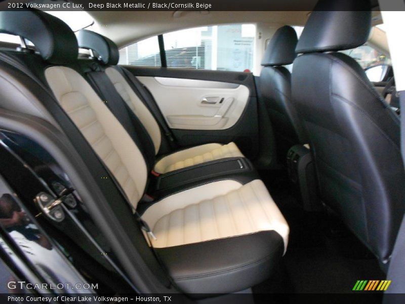 Deep Black Metallic / Black/Cornsilk Beige 2012 Volkswagen CC Lux