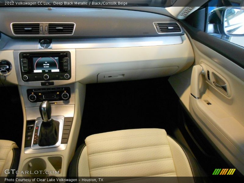 Deep Black Metallic / Black/Cornsilk Beige 2012 Volkswagen CC Lux
