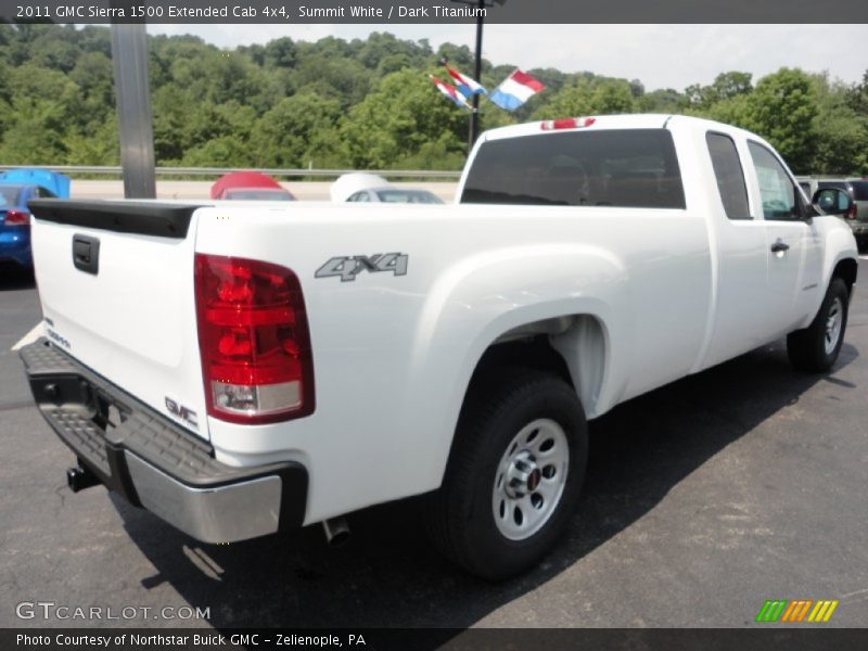 Summit White / Dark Titanium 2011 GMC Sierra 1500 Extended Cab 4x4