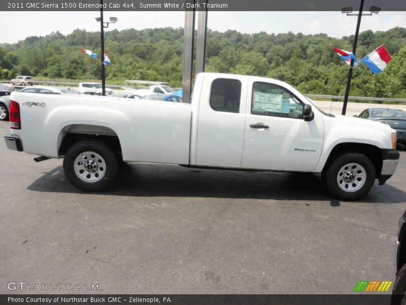 Summit White / Dark Titanium 2011 GMC Sierra 1500 Extended Cab 4x4
