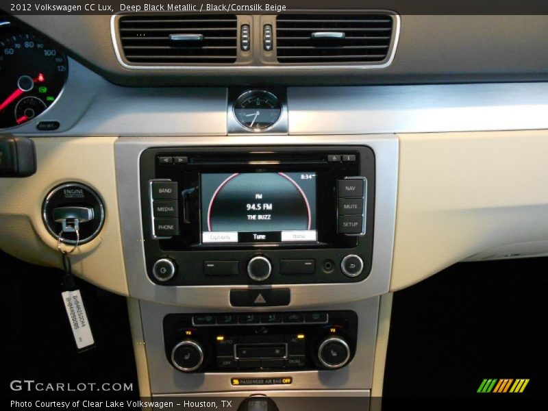 Deep Black Metallic / Black/Cornsilk Beige 2012 Volkswagen CC Lux