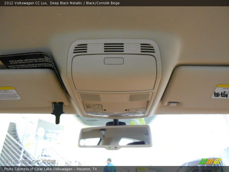 Deep Black Metallic / Black/Cornsilk Beige 2012 Volkswagen CC Lux