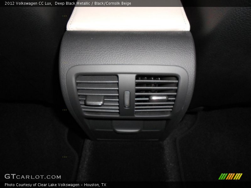 Deep Black Metallic / Black/Cornsilk Beige 2012 Volkswagen CC Lux